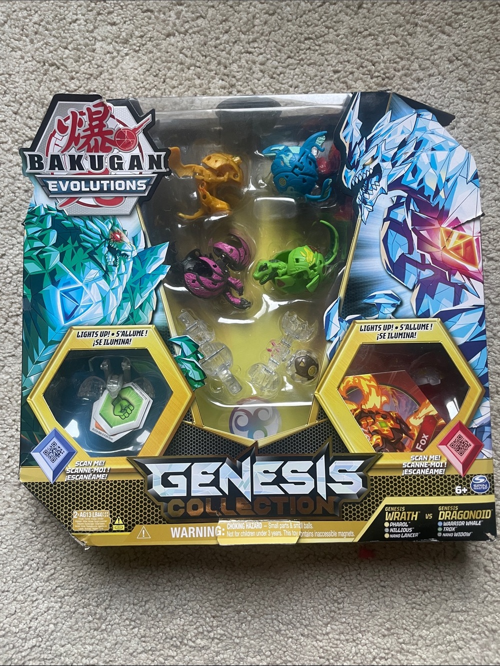 Bakugan Evolutions Genesis Collection - open box